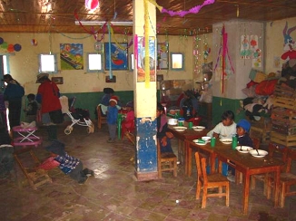 Schulfest in beheizten Räumen